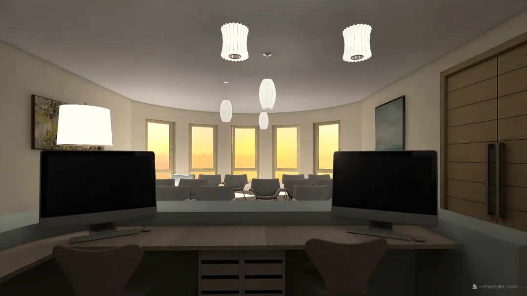 reception hall 3d design renderings