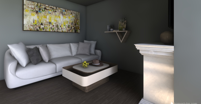 small house #2 Interior Design Render
