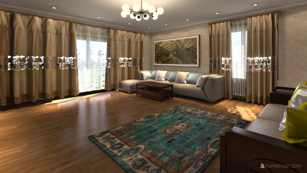 My living room 3d design renderings