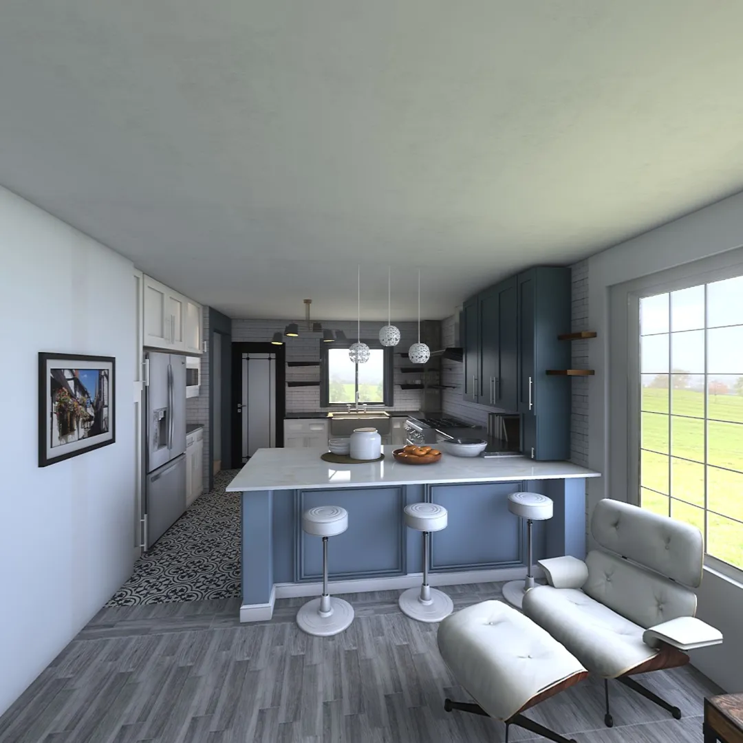 Kitchen Remodel in Berthoud 3d design renderings