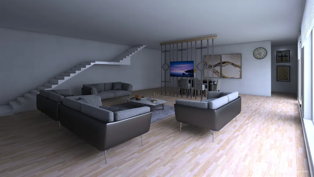 مخطط منزلي درج طولي 3d design renderings