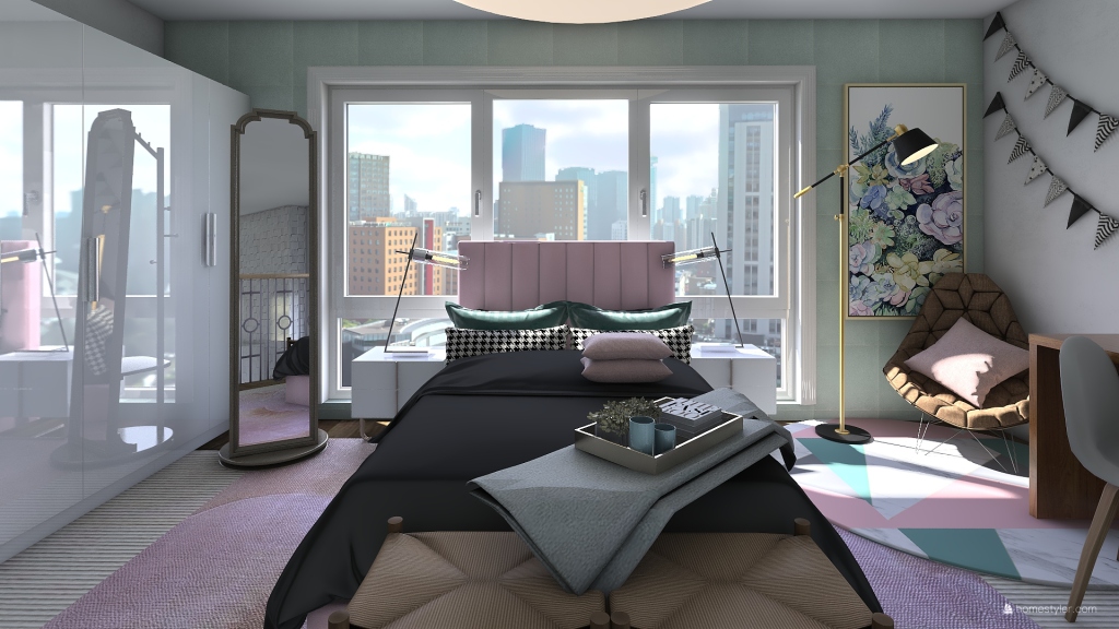 Open Apartment 3d design renderings