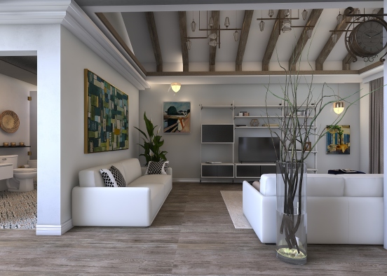 #HSDA 2020 Studio Duplex Apartment -  LA style Design Rendering