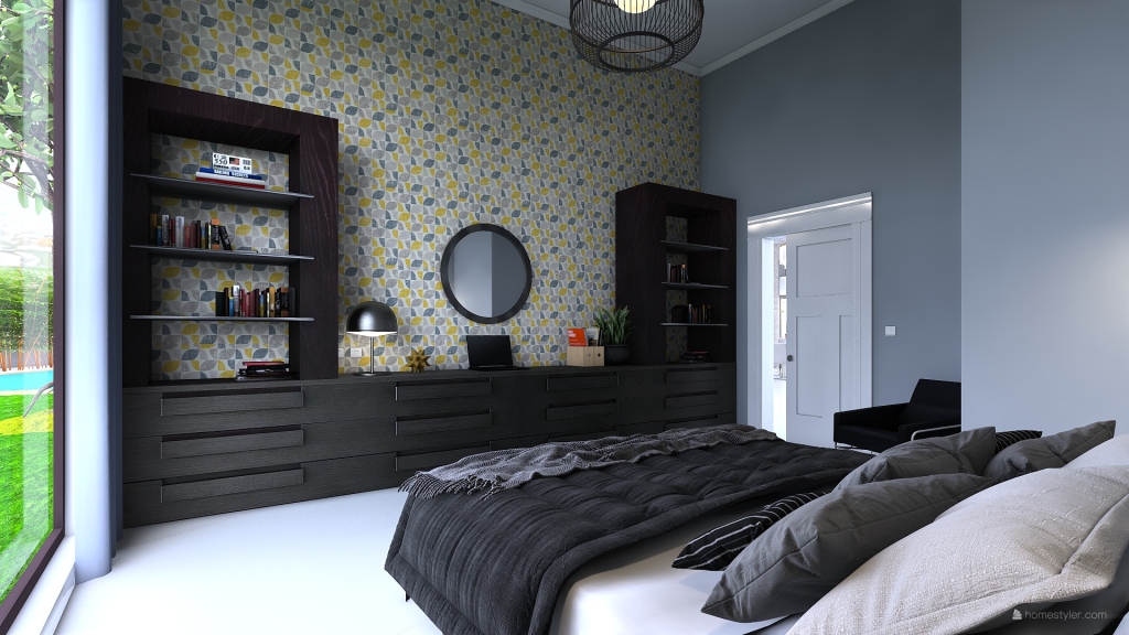 Chambre secondaire 3d design renderings