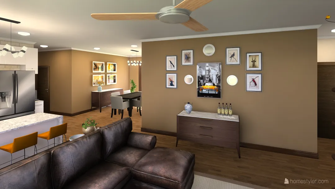 Holly Ranch Home 3d design renderings