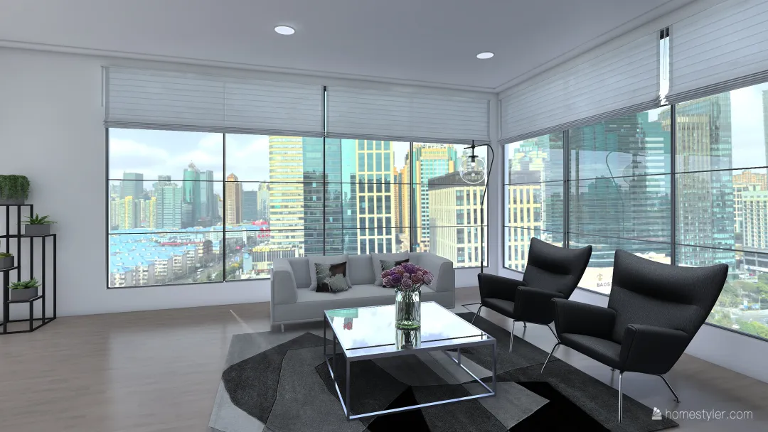 The High-Tech Apartment 3d design renderings