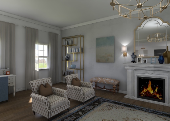 New England Home Design Rendering