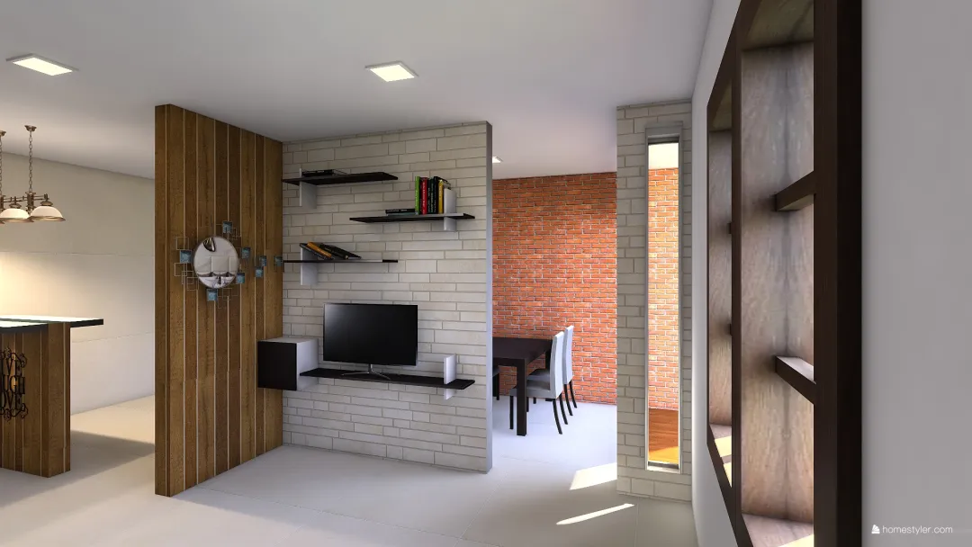 Casa Tellius Ferraz - reforma 3 3d design renderings