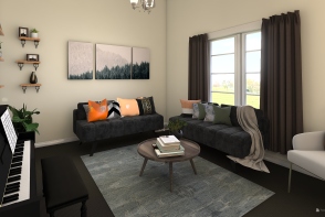 Living Room Decor Take 2 Design Rendering