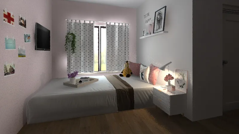 bedroom + private bathroom 3d design renderings