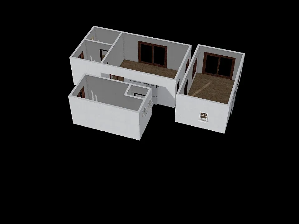 rabbit house 3d design renderings