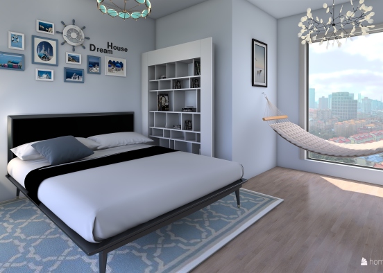 Beach Bedroom Design Rendering