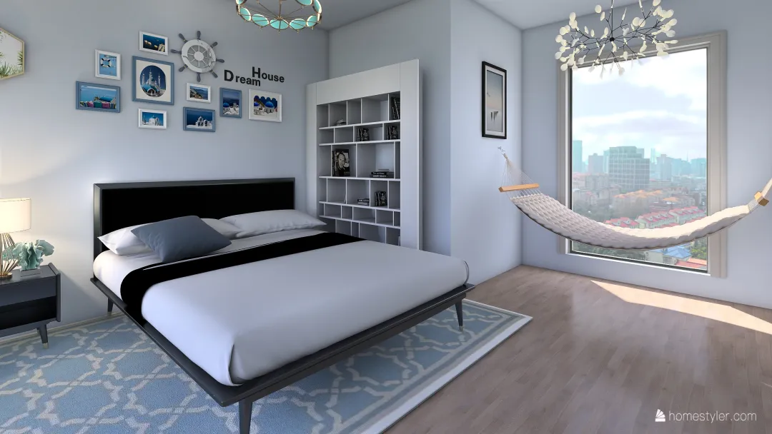 Beach Bedroom 3d design renderings