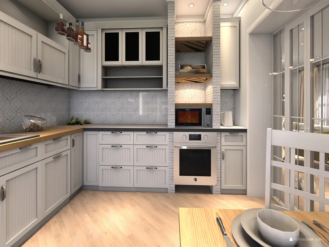 Света кухня 3d design renderings