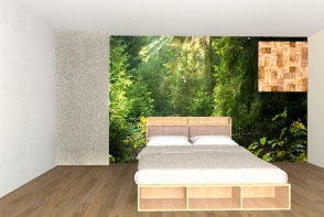 forest bedroom Design Rendering