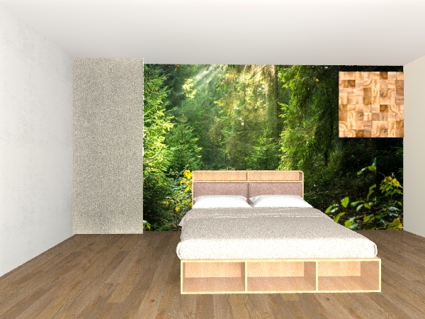 forest bedroom 3d design renderings