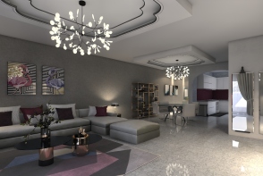 3 Modern bedroom appartment  Design Rendering