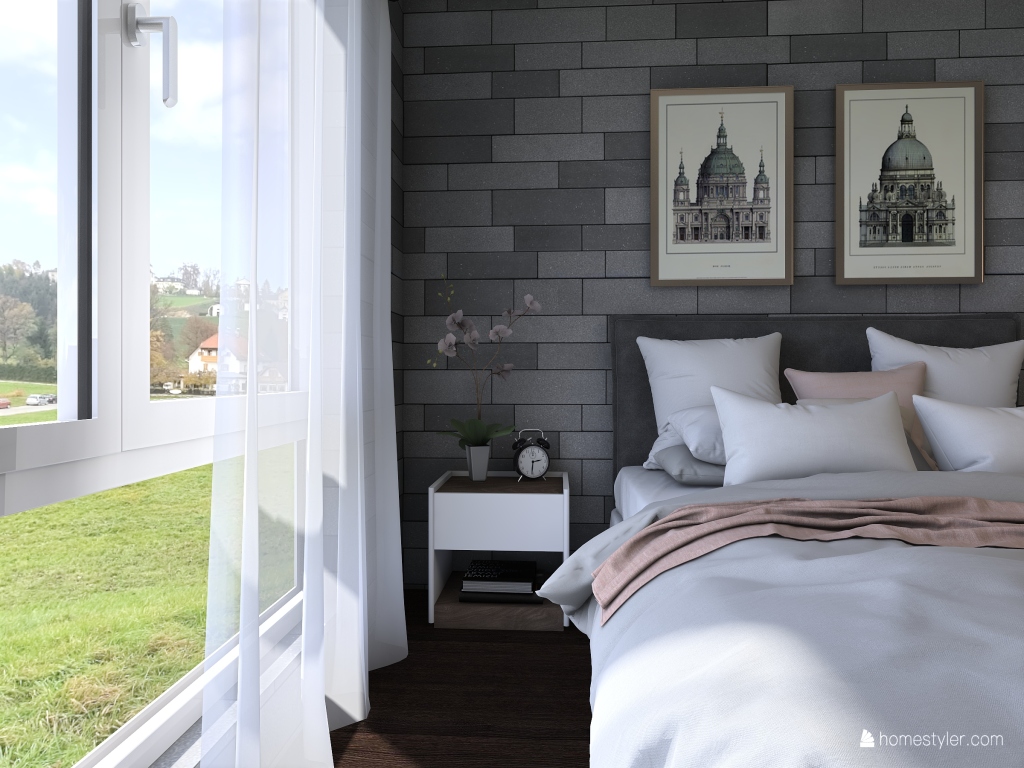 Teenage Bedroom 3d design renderings