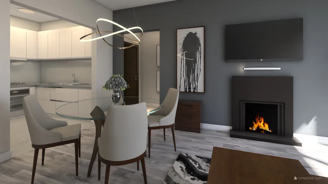 Bachelorette Apartment 3d design renderings
