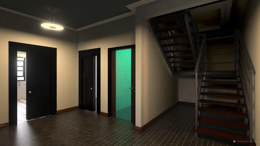 Corridor 2nd Floor 3d design renderings