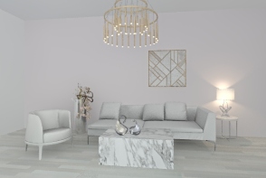 livingroom white Design Rendering