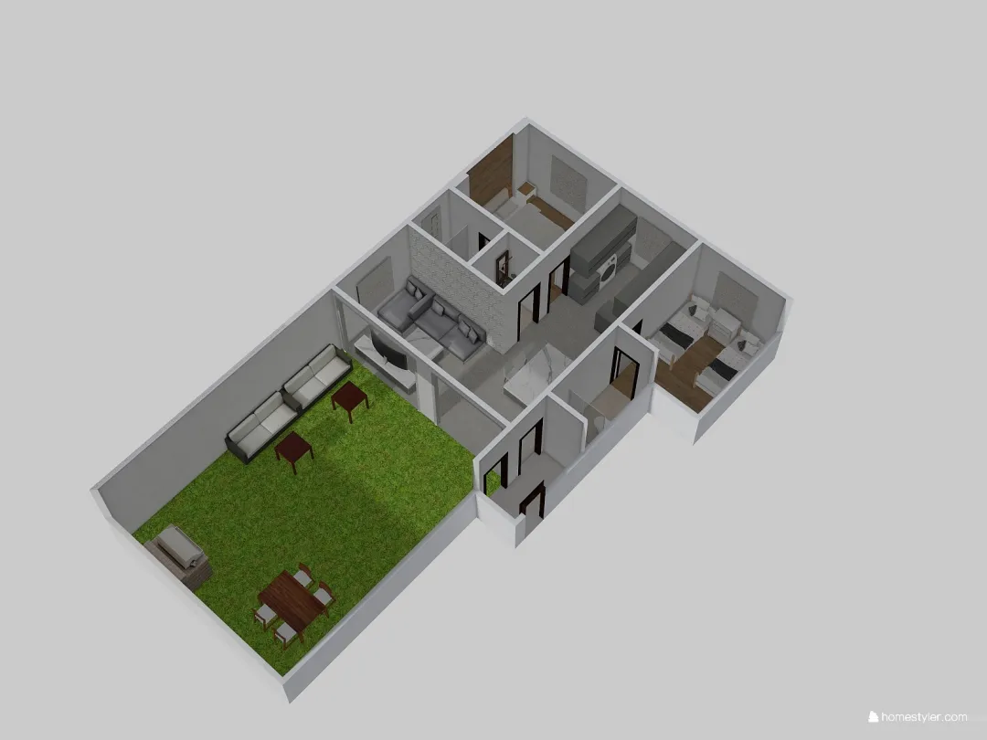 Salamah 2 - Roof Appartment 3d design renderings