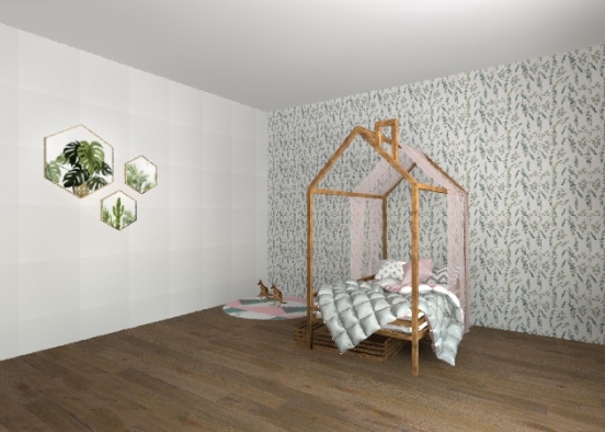 Kids Bedroom Design Rendering