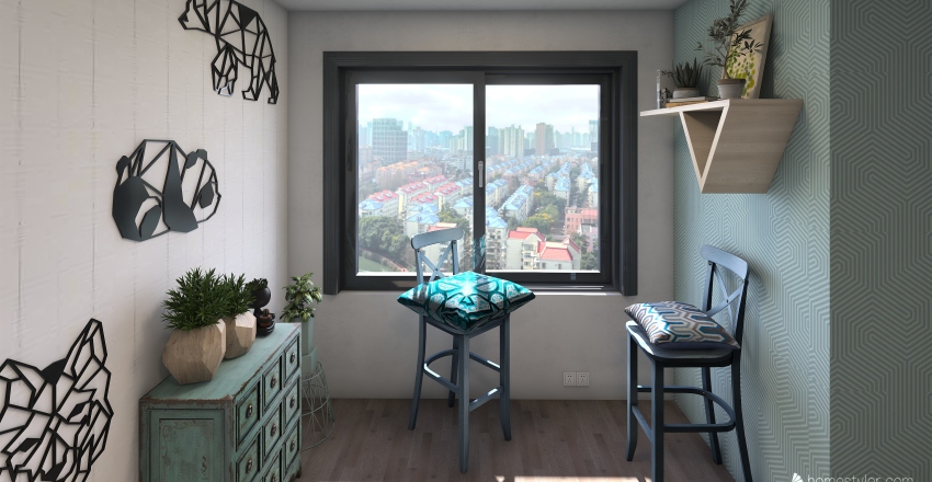 5th ave apartment Interior Design Render