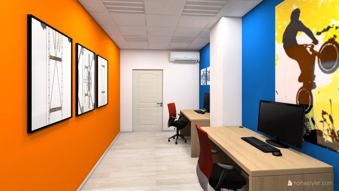 Офис на Коломяжском пр. 3d design renderings