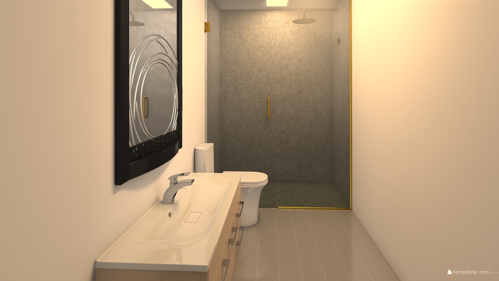 STAFFORD guest bath 3d design renderings