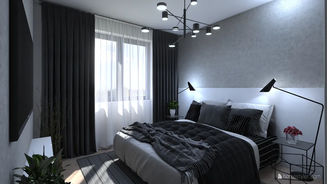 Mirka ložnice 3d design renderings