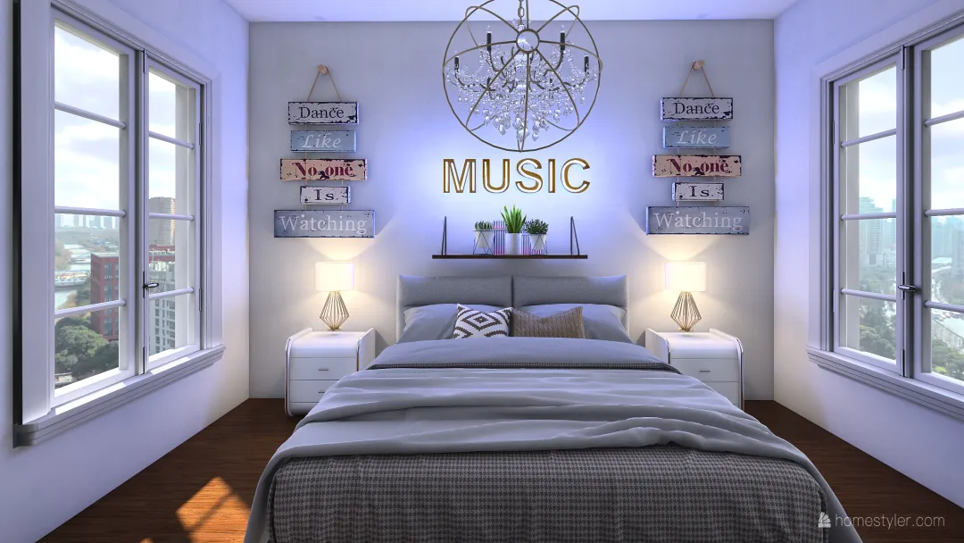 Cozy Bedroom:) 3d design renderings