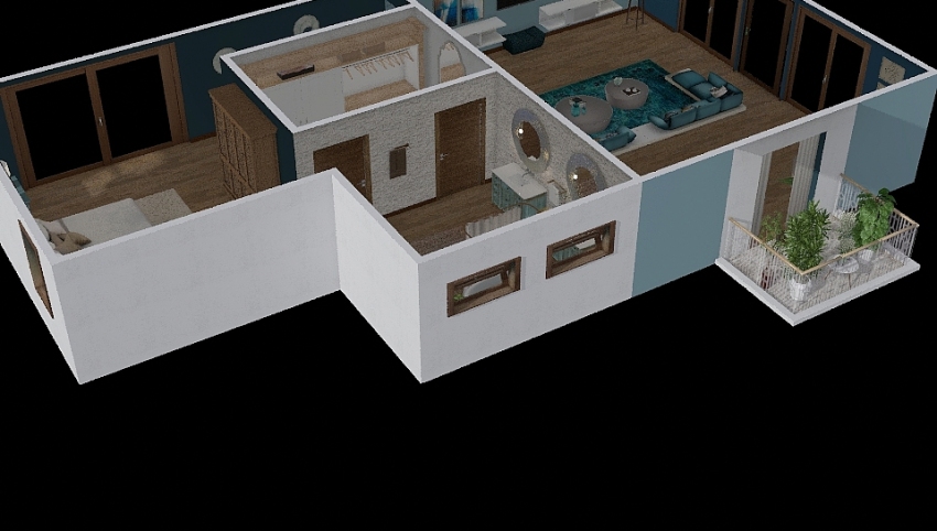 Teal Country 3d design picture 0