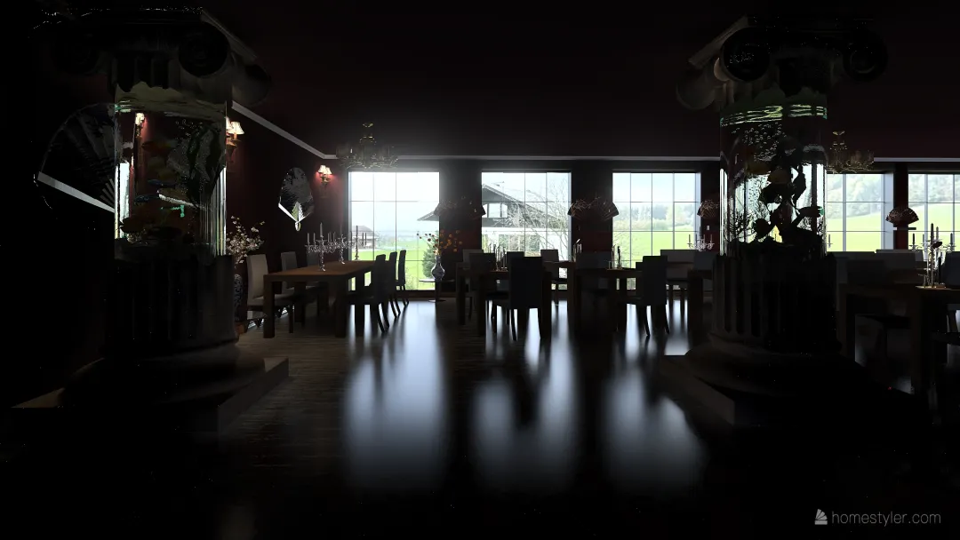 ресторан для Гены 3d design renderings
