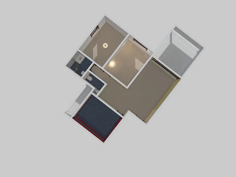 двух комнатная и салон вар 6 3d design renderings