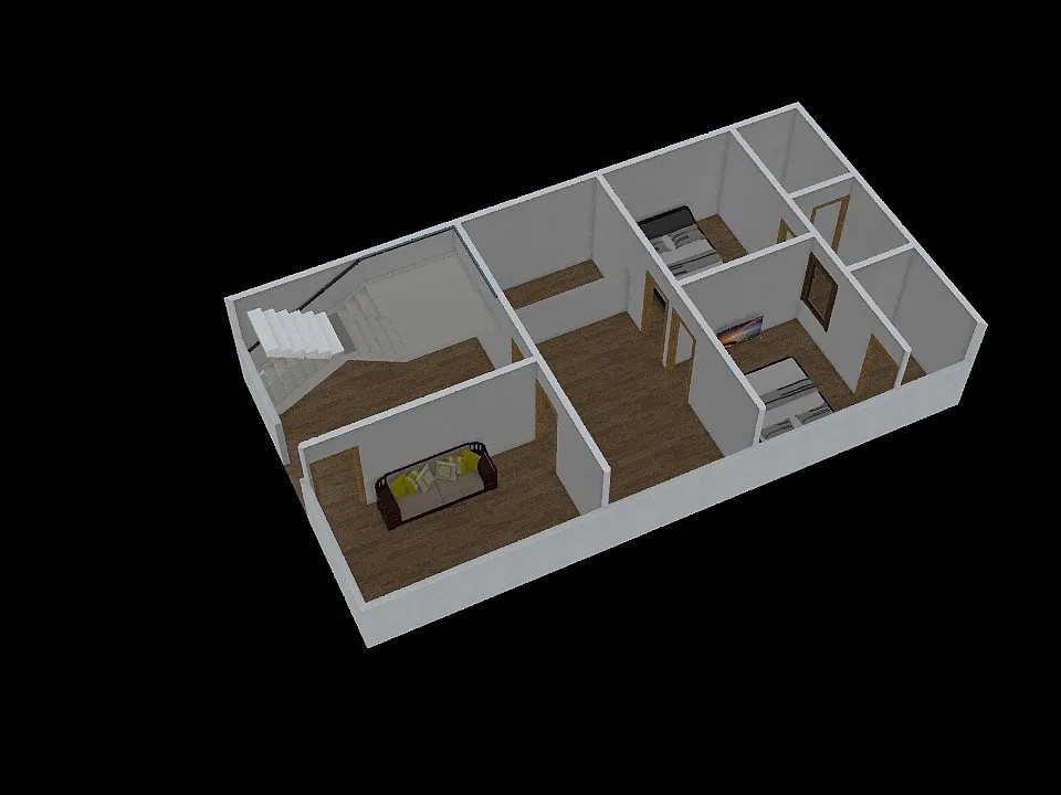 Majid House Plan 24 front 45 3d design renderings