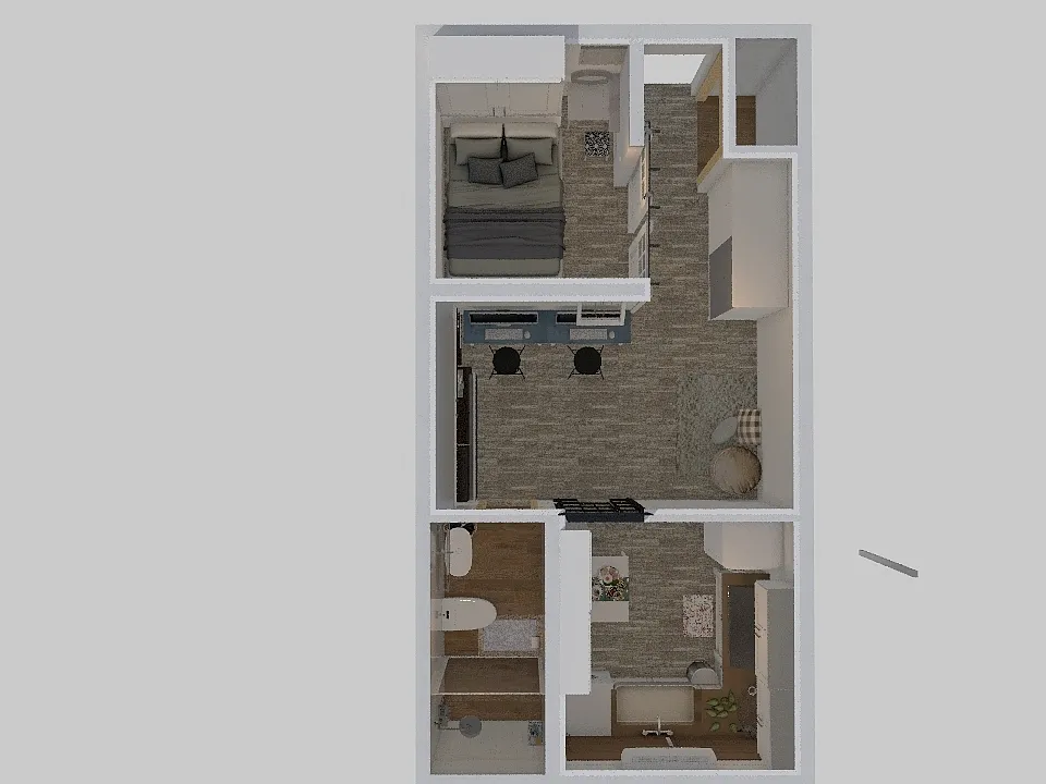 Tung Hing House 3d design renderings