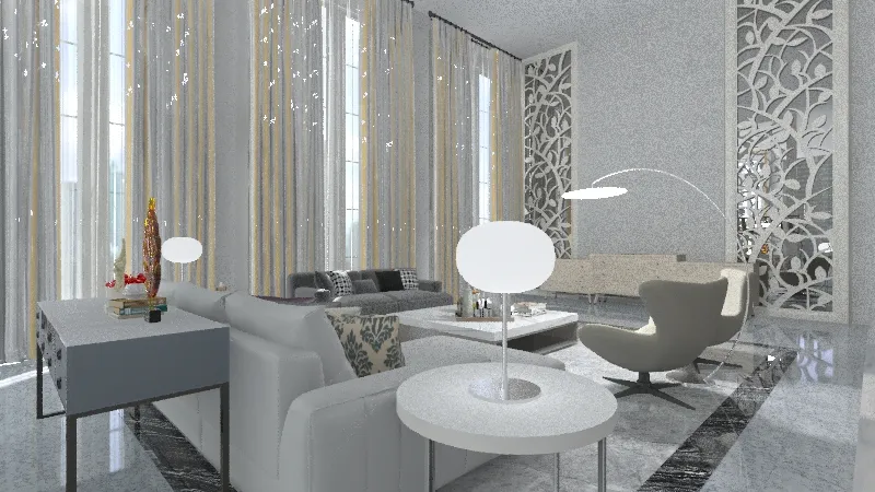LIVINGROOM HOUSE RANTAU 3d design renderings