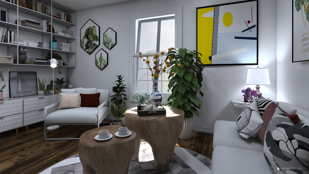 Living Room 3d design renderings