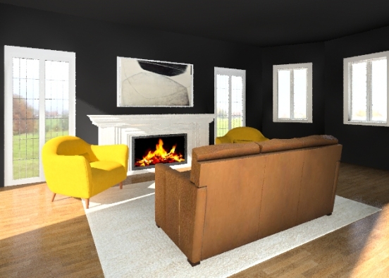 Living Room v1 Design Rendering