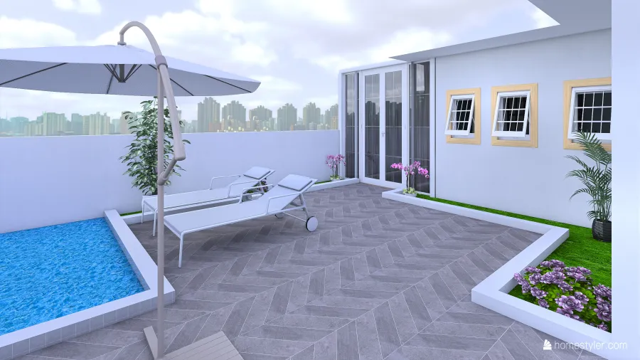 Rooftop 3d design renderings