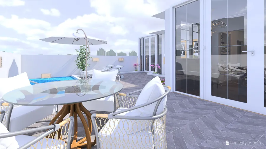 Rooftop 3d design renderings