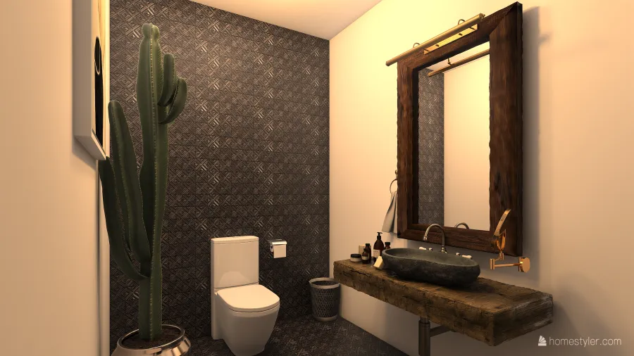 Ladies Bathroom 3d design renderings
