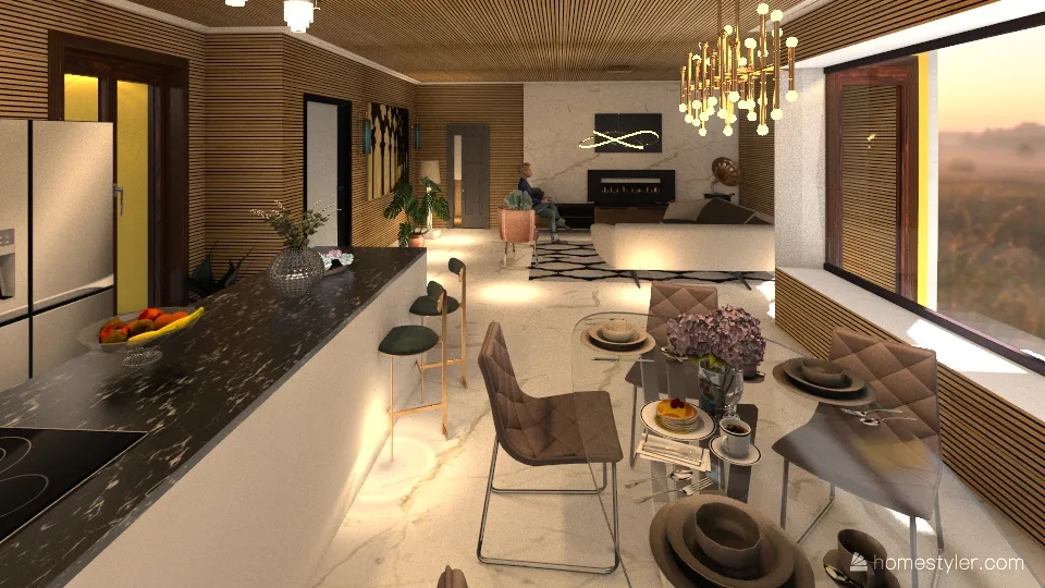 ATTICO luxury modern style 3d design renderings