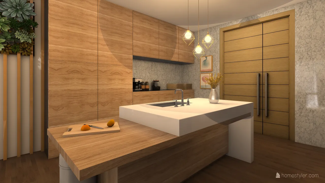 Wood 3d design renderings