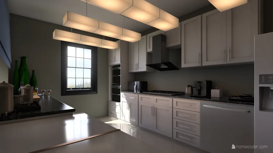 Kitchen/Bar 3d design renderings