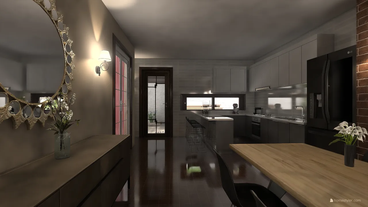 Casa moderna y rustica 3d design renderings