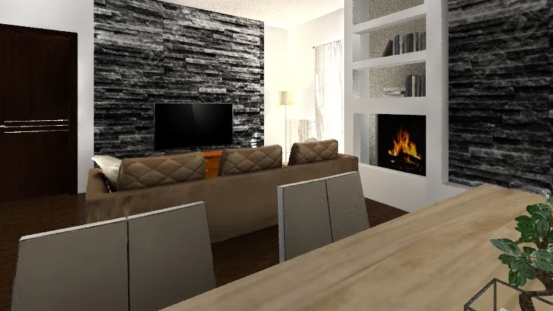 casa Magliana 8° parquet 3d design renderings