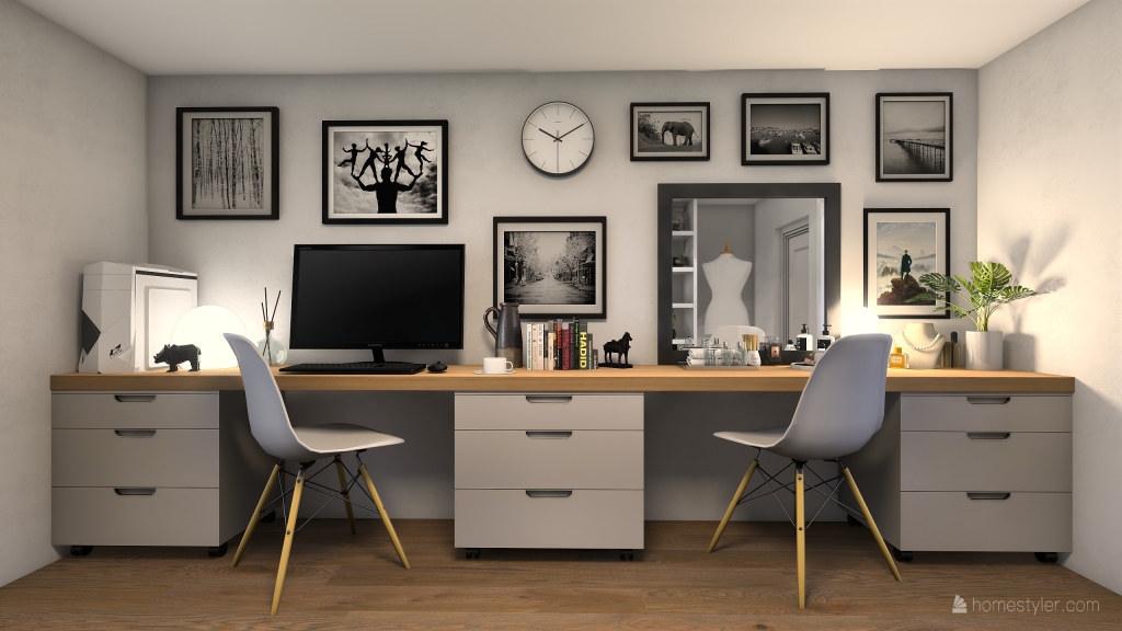 21 Coleman Home Office 3d design renderings
