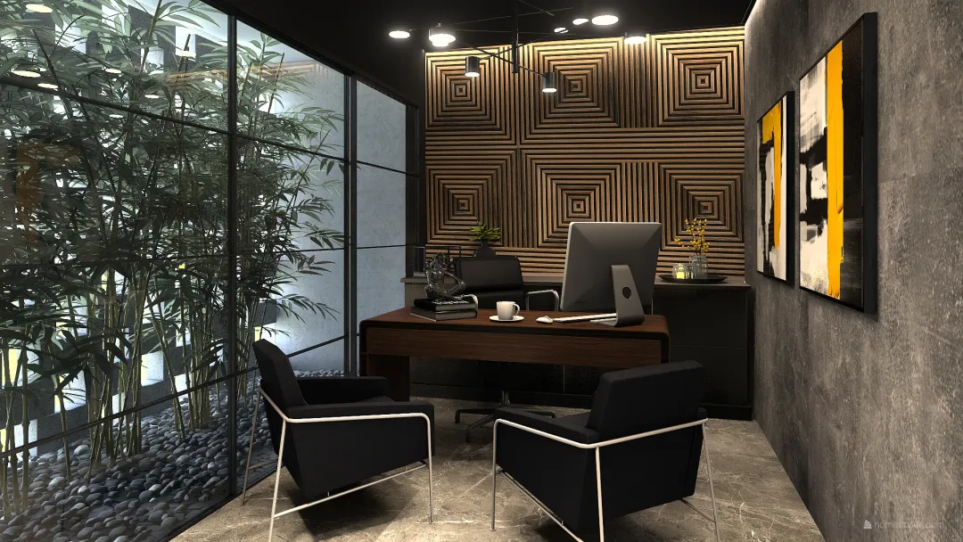 HOME OFFICE 3d design renderings